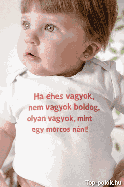 Vicces baba body morcos vagyok egyedi felirattal