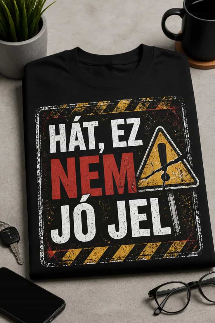 Vicces férfi póló – Hát, ez nem jó jel