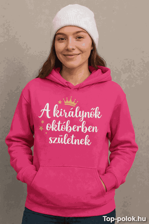Vicces kapucnis pulóver királynők egyedi hónappal
