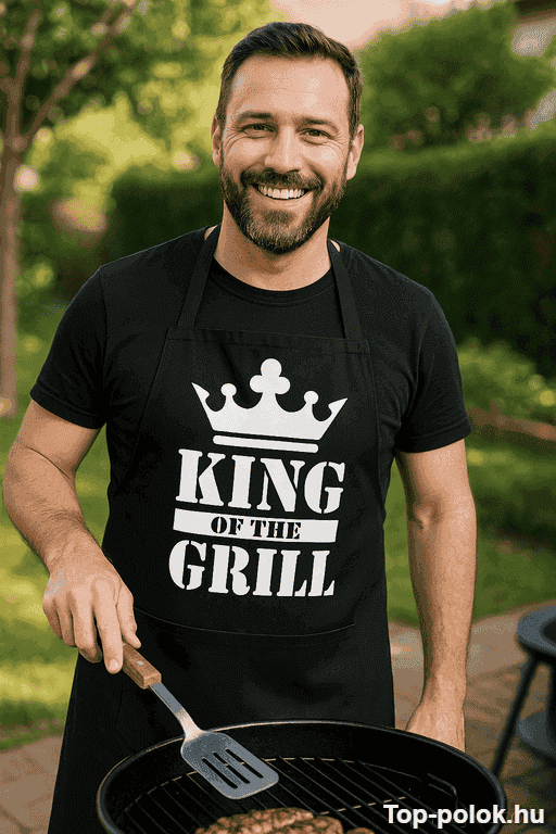 Vicces kötény King of the grill