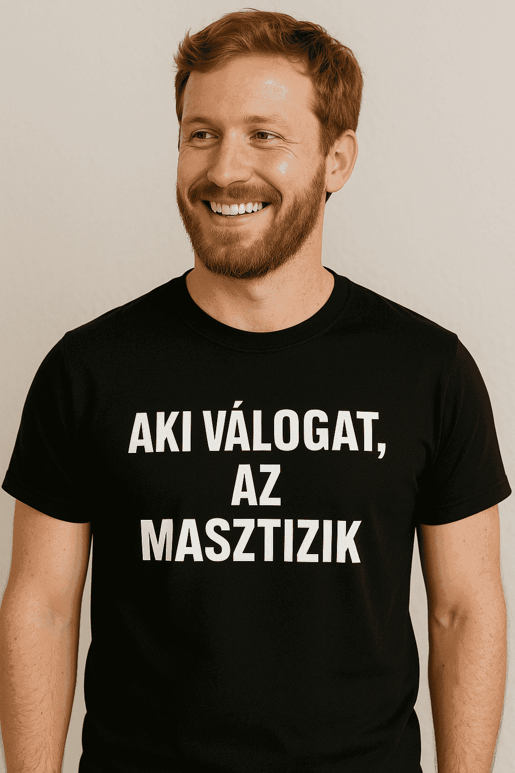 Vicces póló aki válogat masztizik