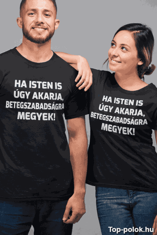 Vicces póló betegszabadságra megyek