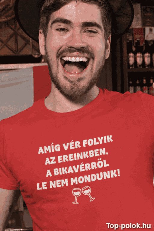 Vicces póló Bikavér