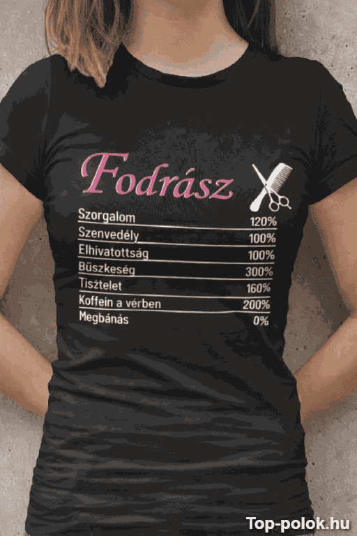 Vicces póló fodrász szorgalom