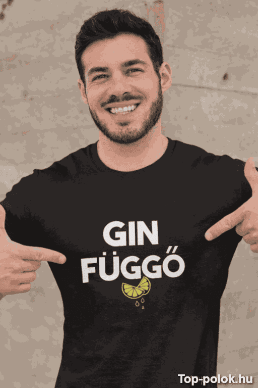Vicces póló Ginfüggő