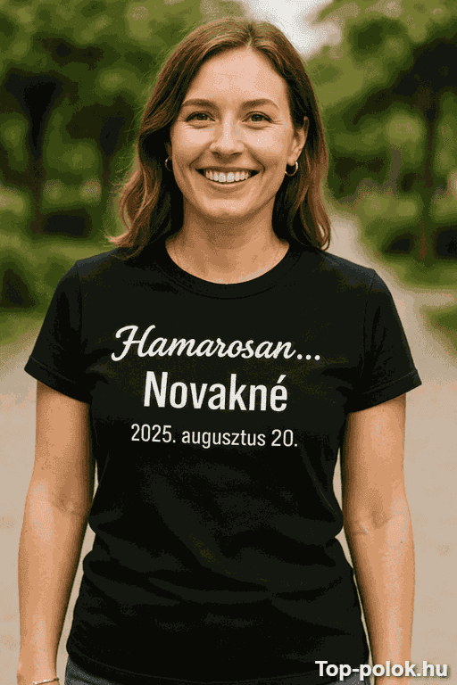 Vicces póló hamarosan menyasszony választható névvel
