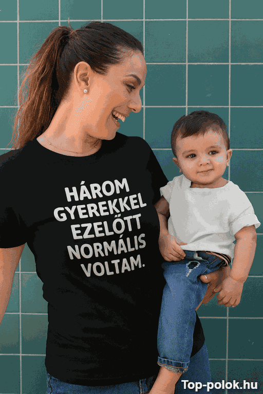 Vicces póló három gyerekkel ezelőtt normális voltam