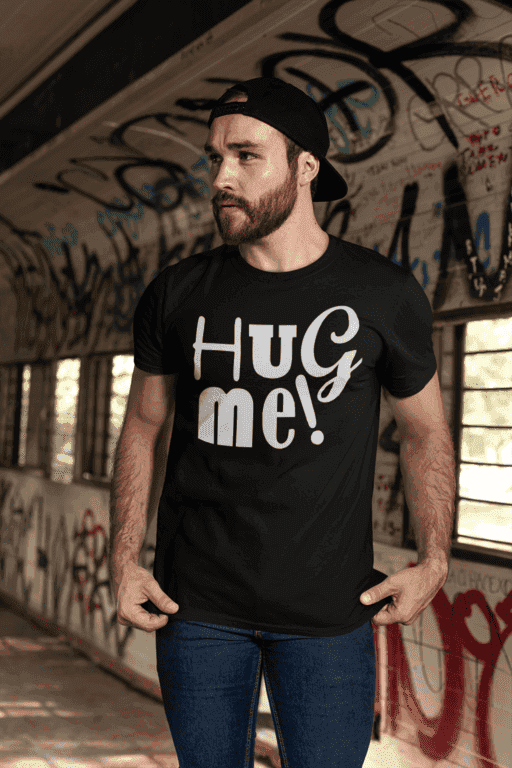 Vicces póló hug me