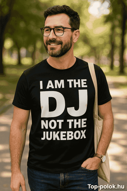 Vicces póló I am the DJ