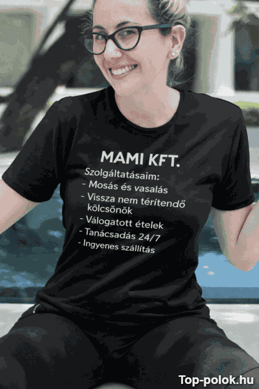 Vicces póló Mami Kft anyák napjára