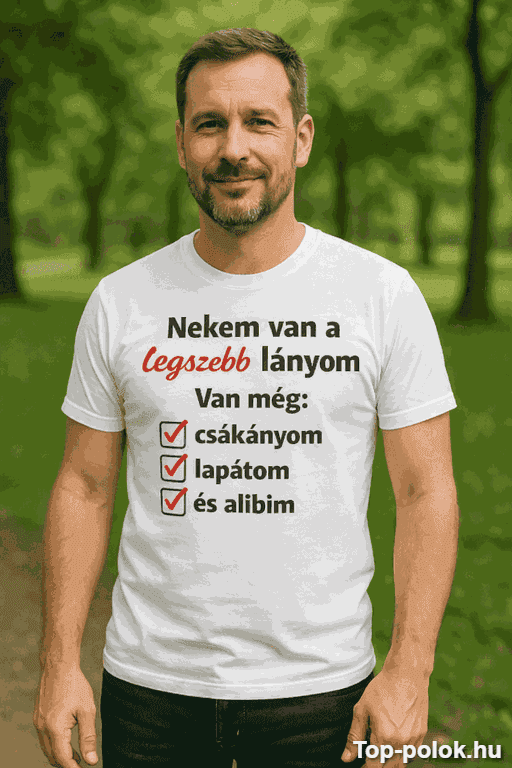 Vicces póló nekem van a legszebb lányom