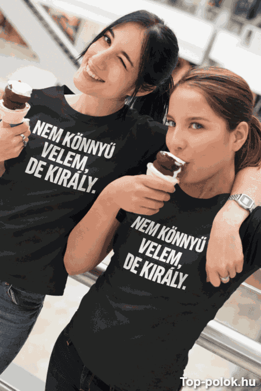 Vicces póló nem könnyű velem de király