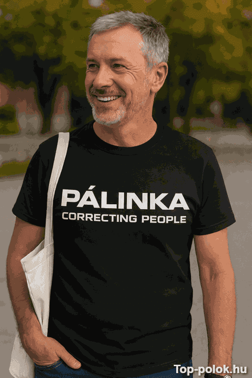 Vicces póló pálinka correcting people