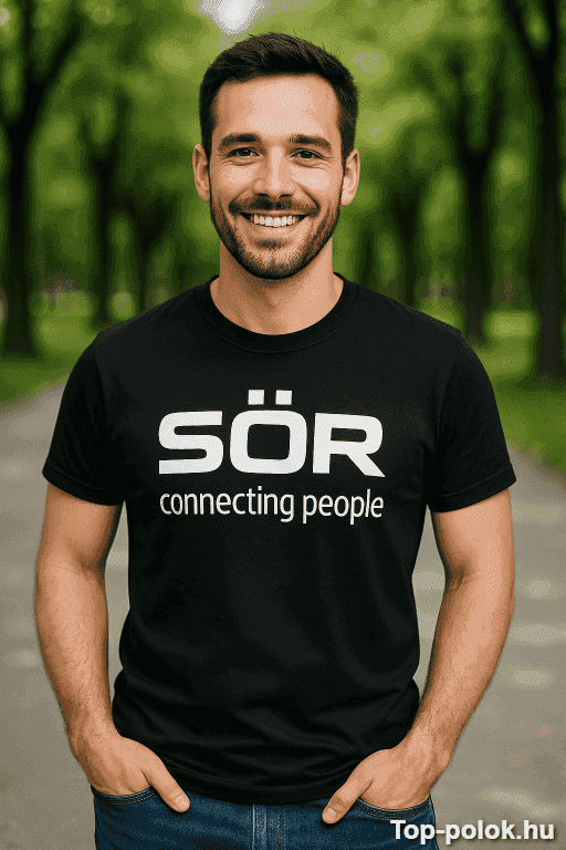 Vicces póló sör connecting people