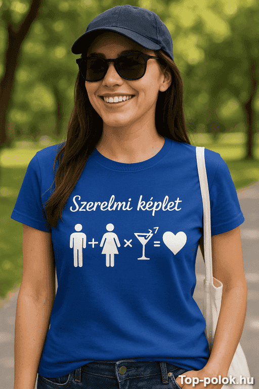 Vicces póló szerelmi képlet