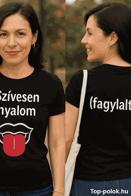 Vicces póló szívesen nyalom fagylalt