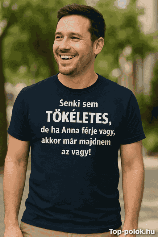 Vicces póló tökéletes férj egyedi névvel