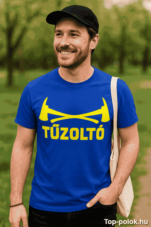 Vicces póló tűzoltó fejszékkel