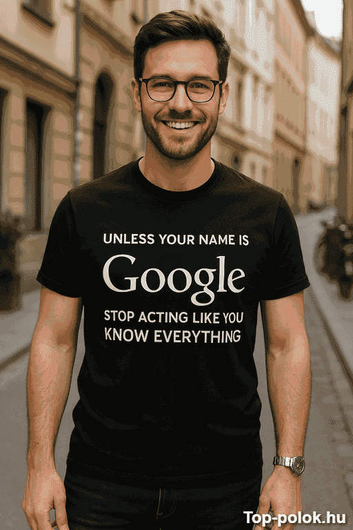 Vicces póló unless your name is Google
