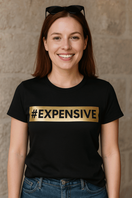 Látszó nőtaxi napszemüveg és divatos póló, vásárlás, stílus, divat, elegancia témakörben.