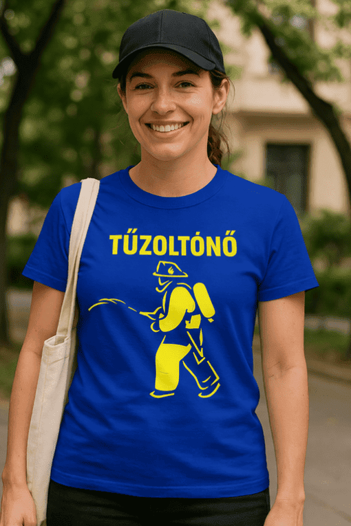Tűzoltó póló, gyerek méret, színes, kényelmes, ajándék ötlet, Top-polok.hu.