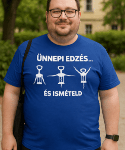 Ünnepi edzés, erősítés és ismétlés sport póló, vicces fitness tréning ruházat, Top-polok.hu.