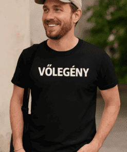 Völege nyomtatott férfi póló, trendi streetwear divat, eredeti magyar design.