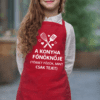 Baba főző kötény gyermekeknek, kedves ajándék konyhai szereléshez, gyerekeknek való főzéshez.