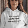 Reaktív hoodie női ajándék személyre szabott felirattal, Top-polok.hu.
