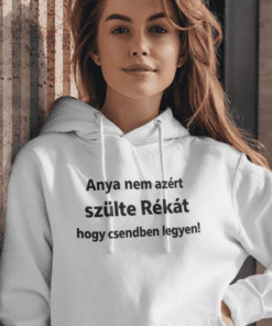 Reaktív hoodie női ajándék személyre szabott felirattal, Top-polok.hu.