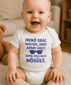 Menő srác baba póló, humoros gyermekruha, vicces baby outfit, Top-polok.hu.
