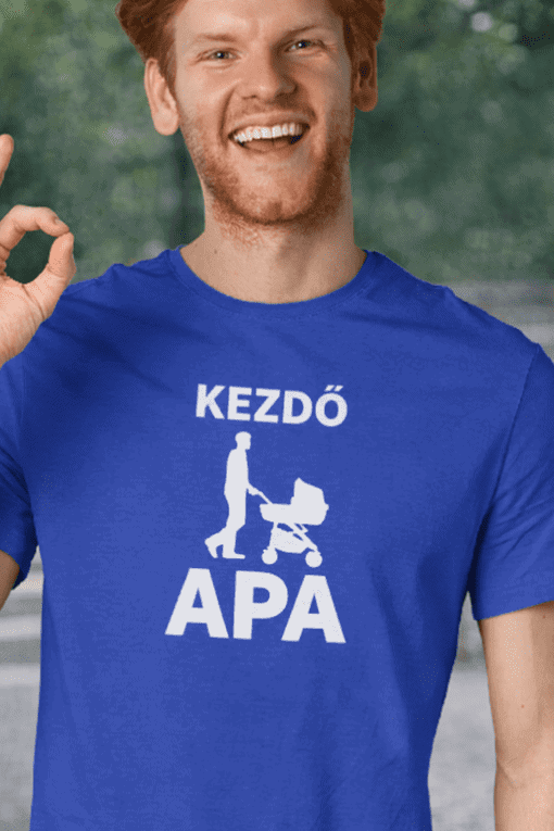 1. Közönséges apa feliratos póló, kezdő apukáknak, ajándék, stílusos fórum téma.