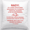 Nap, személyre szabott szeretteknek szívvel és szeretettel készült ajándékpárna.