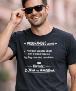Vicces póló PROGRAMOZÓ vagyok