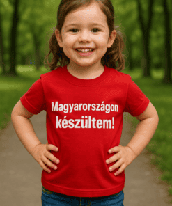 Magyarországon készült gyermek portré a természetben, mosolygós kislány a parkban.