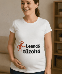Kismama póló leendő tűzoltó