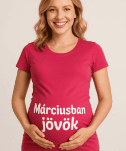 BIZTONSÁGOS ANYA VÁRJA A JÖVŐT, NŐI TERHES PÓLÓ, KÉNYELMES ÉS stílusos viselet.