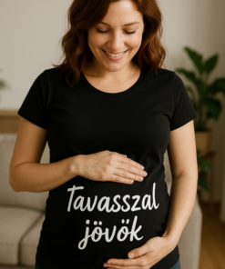 BIZTONSÁGI TERHESSÉGI póló, kismama ajándék, modern terhességi ruha, kismama divat, Top-polok.hu.
