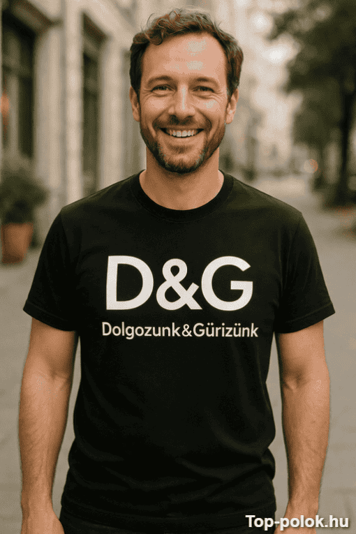 D&G férfi póló, street style, városi divat, kényelmes viselet, Top-polok.hu.
