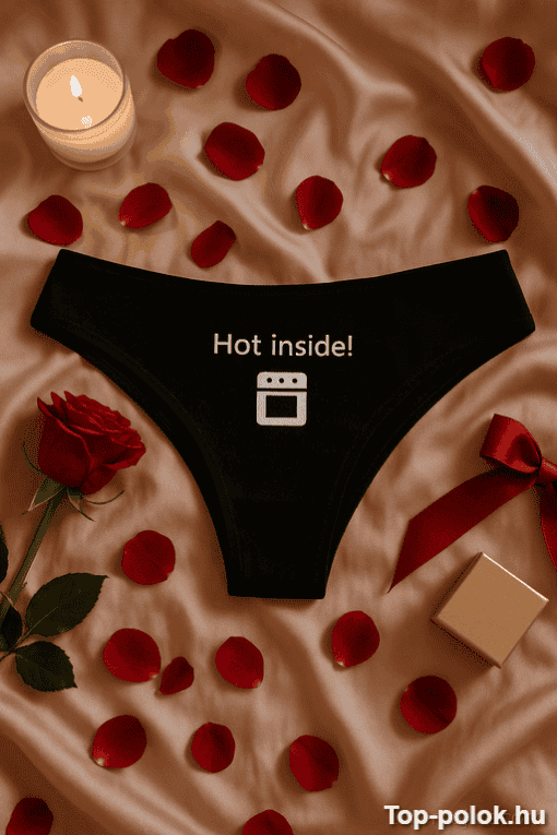 Hőre reagáló fehérnemű, romantikus hangulat, rózsa és gyertya a képen.