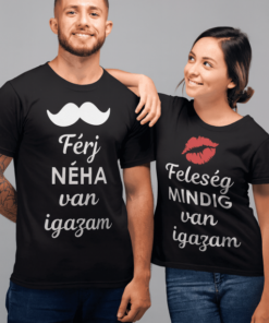 Páros póló a férjnek néha feleségnek mindig igaza