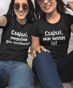Páros póló csajszi gin tonik
