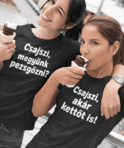 Páros póló csajszi pezsgőre