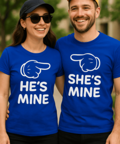 Páros póló he's mine she's mine