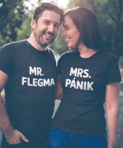 Páros póló Mr Flegma Mrs Pánik