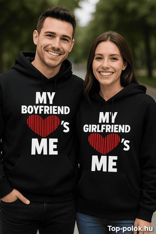 Páros pulóver My Boyfriend Girlfriend Loves Me