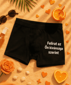 Vicces férfi alsó egyedi felirattal