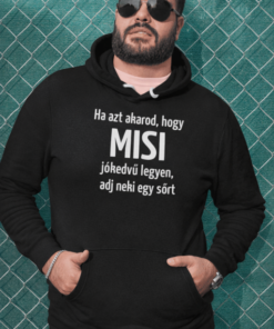 Vicces kapucnis pulóver adj neki sört egyedi névvel