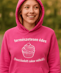 Vicces kapucnis pulóver természetesen édes
