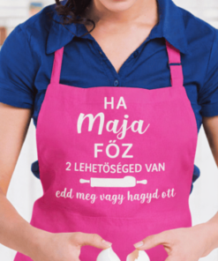 Vicces kötény edd vagy hagyd egyedi névvel